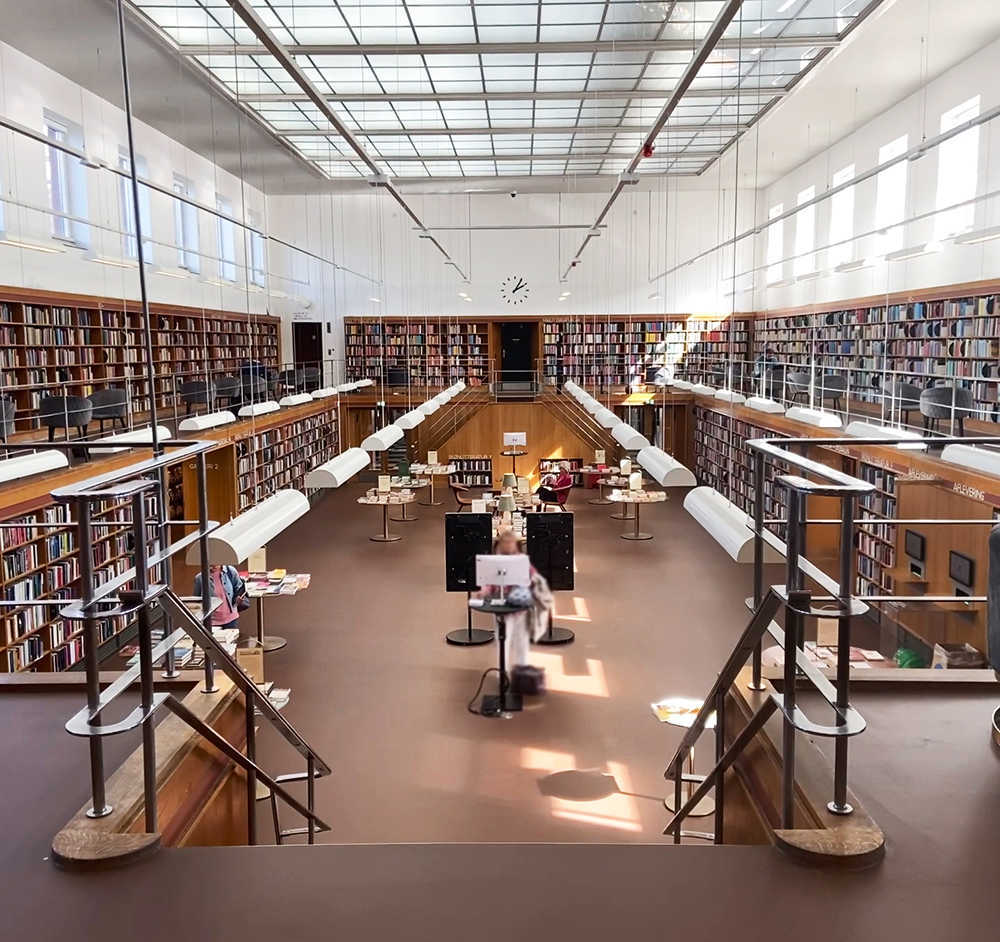 Linoleum på Frederiksberg Bibliotek