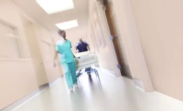 hospital med høj trafik