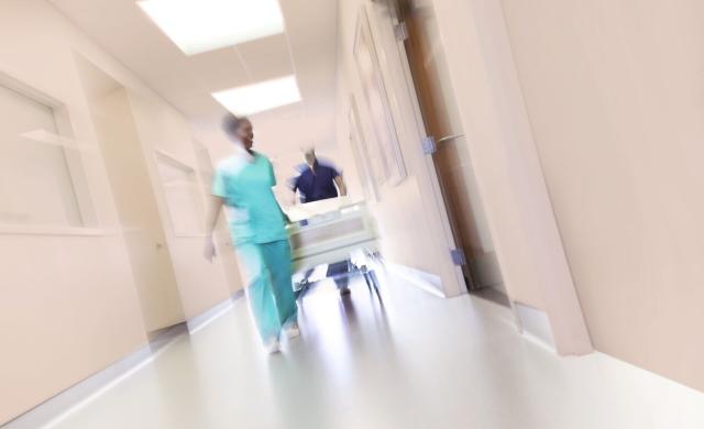 hospital med høj trafik